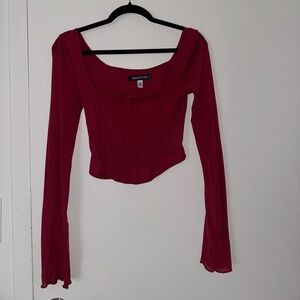 Urban Outfitters Pink Long Sleeve Top